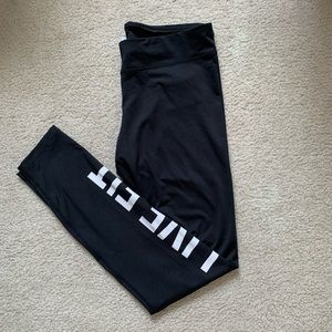 Live Fit Black Workout Leggings